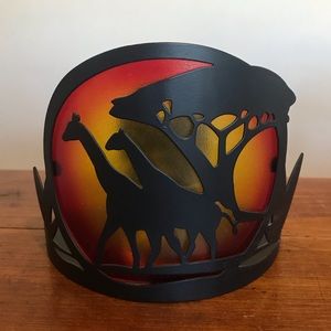 PartyLite Giraffe Savannah wall sconce